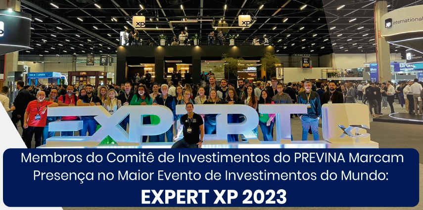 Membros do Comitê de Investimentos do PREVINA Marcam Presença no Maior Evento de Investimentos do Mundo:  EXPERT XP 2023